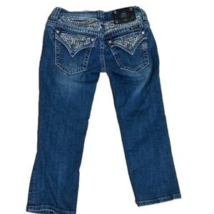 Miss Me bling Capri cropped jeans